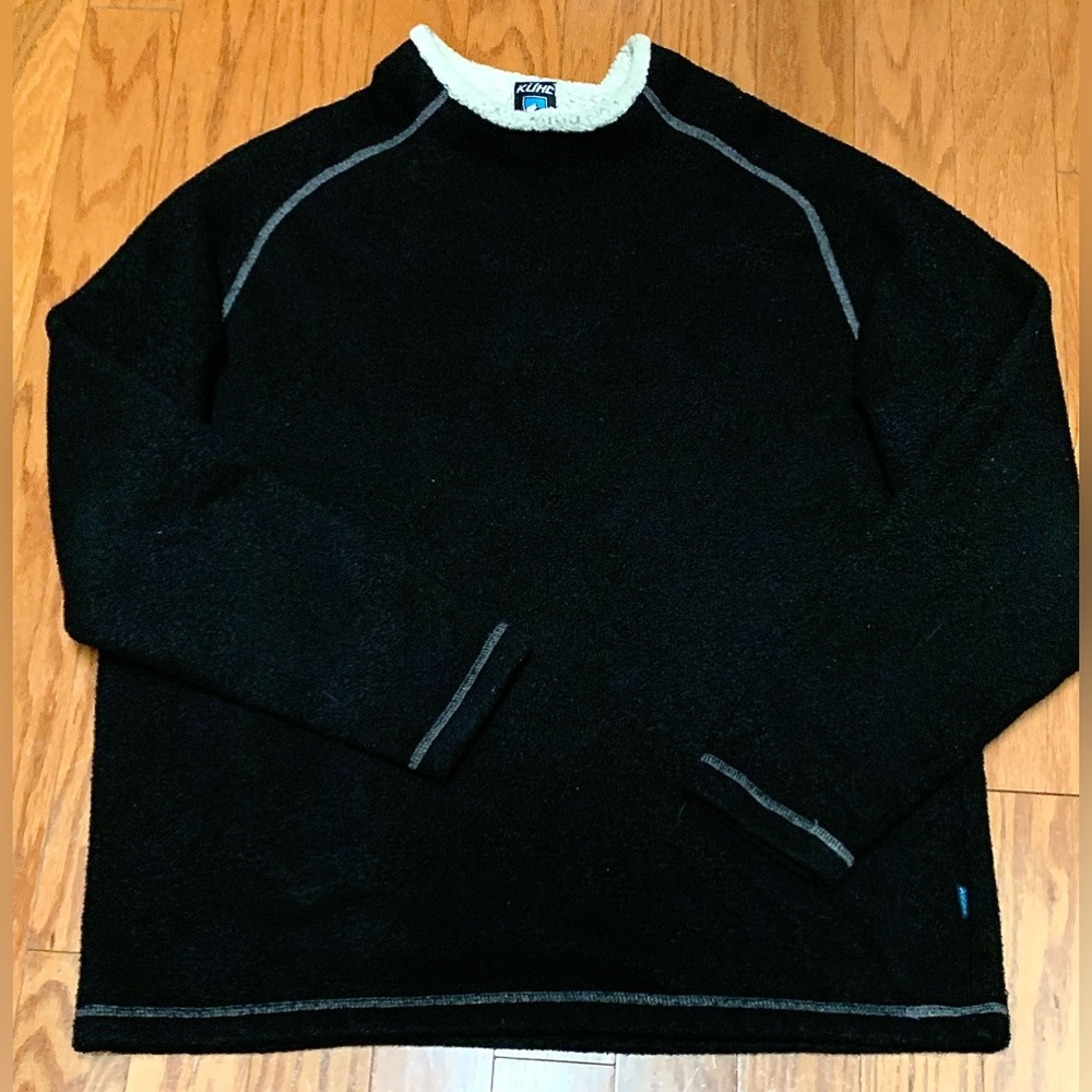 Vtg Men’s XL KUHL Alfpaca Fleece Lightweight Packable Stovepipe Rollneck Sweater